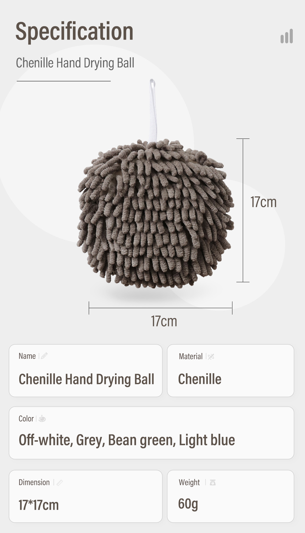 Chenille-Hands-Towel-Ball-Super-Absorbent-8